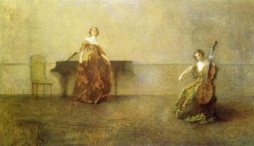 The Song and the Cello Artwork by Thomas Wilmer Dewing