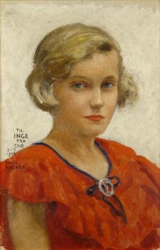 Portrait of the artist's daughter, Inge Artwork by Paul Gustave Fischer