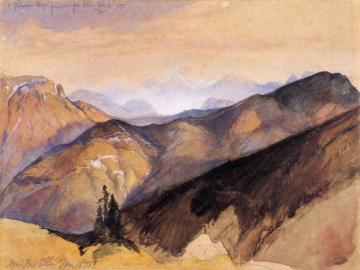 The Yellowstone Range from near Fort Ellis Artwork by Thomas Moran