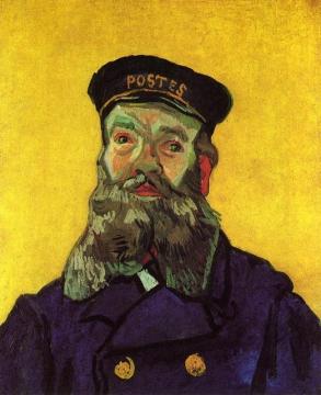 Portrait Of The Postman Joseph Roulin Artwork by Vincent Van Gogh