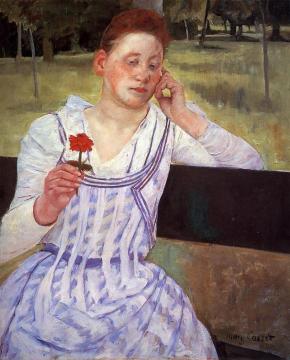 Reverie Artwork by Mary Cassatt
