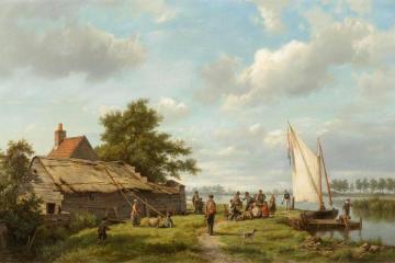 On The Zuider Zee Artwork by Hermanus Koekkoek The Elder