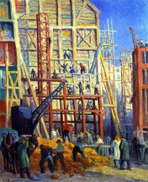 Building Site Artwork by Maximilien Luce