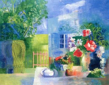The Blue House Artwork by Jean Dufy