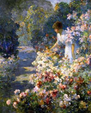 Morning In The Garden Artwork by Abbott Fuller Graves