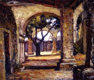 Cloister, Mission San Juan Capistrano Artwork by Joseph Kleitsch