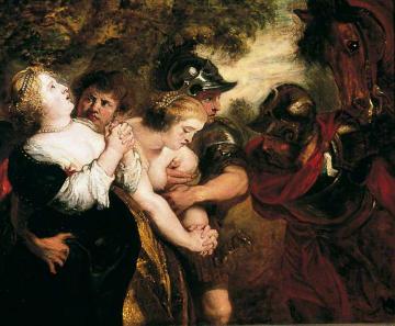 The Rape Of The Sabine Women (after Peter Paul Rubens) Artwork by William Etty