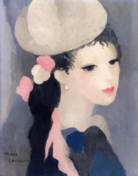 Woman with a Hat Artwork by Marie Laurencin