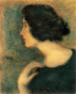 Black Haired Girl Artwork by József Rippl-Rónai