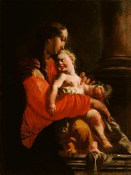 Virgin and Child Artwork by Giovanni Battista Tiepolo