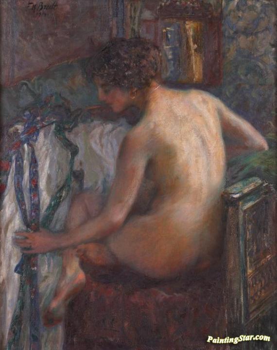 Female Nude (Weiblicher Akt) Artwork by Ferdinand Max Bredt