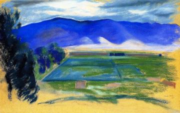 New Mexico Landscape Artwork by Marsden Hartley