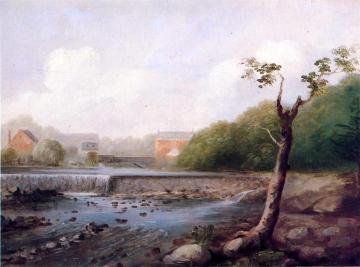 Kinney Town Dam, Seymour, Connecticut Artwork by George Henry Durrie