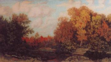 Evening in Autumn Artwork by Nikolai Krymov