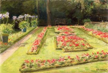 The Flower Terrace in Wannsee Garden to the South Artwork by Max Liebermann