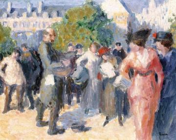 Les Tuileries, Animation Artwork by Maximilien Luce