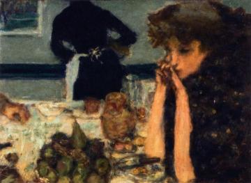 Misia Natanson at Breakfast Artwork by Pierre Bonnard