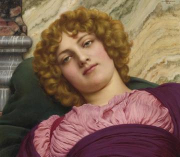 Myrhinna Artwork by John William Godward