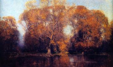 Blue And Gold Artwork by Sir Arthur Streeton