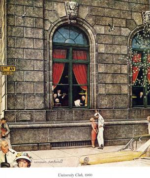 University Club Artwork by Norman Rockwell