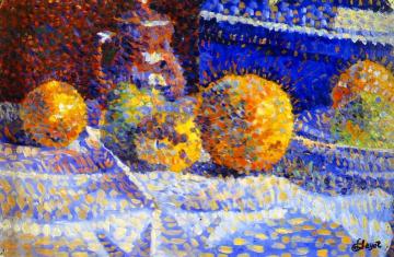 Still LIfe with Oranges Artwork by Louis Hayet