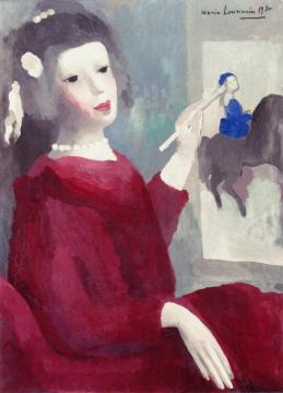 Spanish Woman Painter Artwork by Marie Laurencin