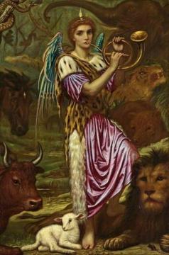 O all ye beasts and cattle bless ye the Lord Artwork by Edward Arthur Fellowes Prynne