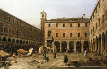 Campo di Rialto Artwork by Giovanni Antonio Canal