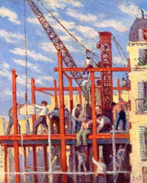 Scaffolding Artwork by Maximilien Luce