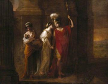 Farewell of Hector and Andromache Artwork by Angelica Kauffmann