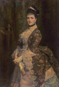 Mrs Bischoffsheim Artwork by Sir John Everett Millais