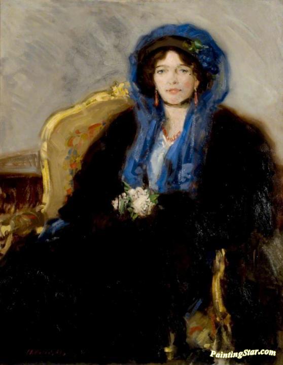 Mrs Patrick Dudgeon of Cargen Artwork by Francis Campbell Boileau Cadell