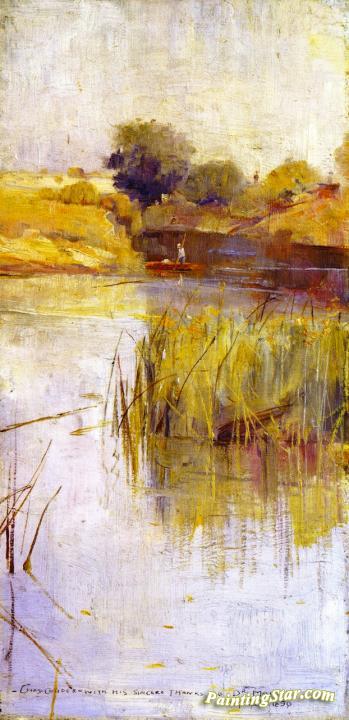 Landscape With River And Boat Artwork by Charles Conder