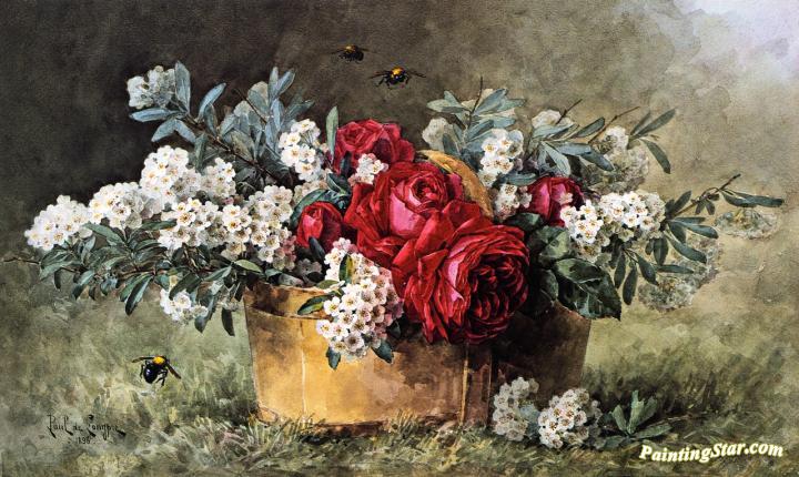 American Beauties Artwork by Raoul de Longpre