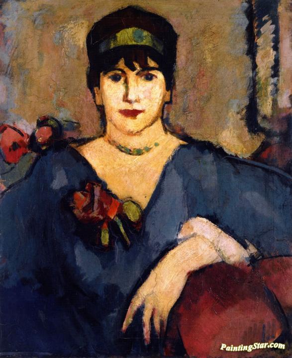 The Blue Dress Artwork by John Duncan Fergusson