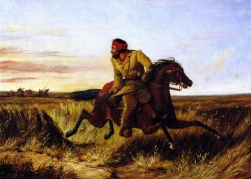 The Prairie Hunter: One Rubbed Our Artwork by Arthur Fitzwilliam Tait
