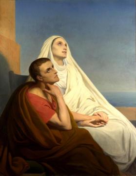 Saints Augustine And Monica Artwork by Ary Scheffer