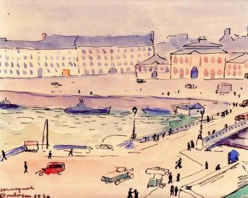 Port of Boulogne Artwork by Albert Marquet