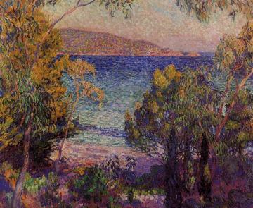Pines and Eucalyptus at Cavelieri Artwork by Theo van Rysselberghe