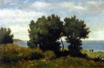 Landscape by the Sea Artwork by Christopher Pearse Cranch
