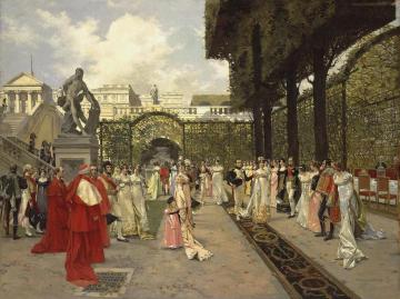 Napoleon I and the King of Rome at Saint-Cloud Artwork by Francois Flameng