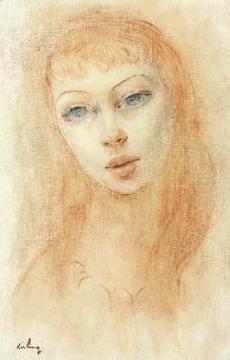 Portrait de femme Artwork by Moise Kisling
