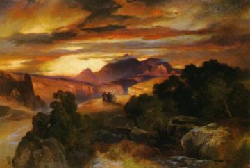 Sunset Artwork by Thomas Moran