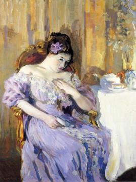Lady In Lavender Artwork by Lawton S. Parker