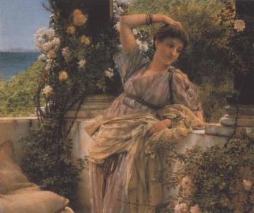 Thou Rose of All Roses Artwork by Sir Lawrence Alma Tadema