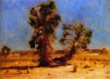 The Landscape of Nubia Artwork by Frederick Arthur Bridgman