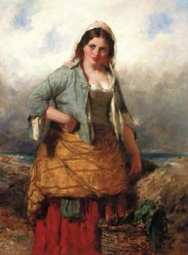 The Fishergirl Artwork by Thomas Faed