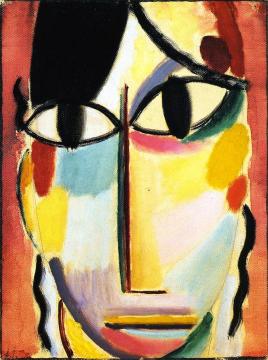 Mystical Head: Fallen Angel II Artwork by Alexej Jawlensky