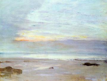Crepuscule In Opal: Trouville Artwork by James Abbott McNeill Whistler