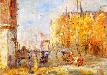 Collins Street Artwork by Frederick McCubbin